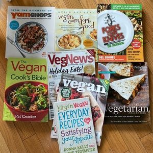 Assorted Vegan/Vegetarian Cookbooks